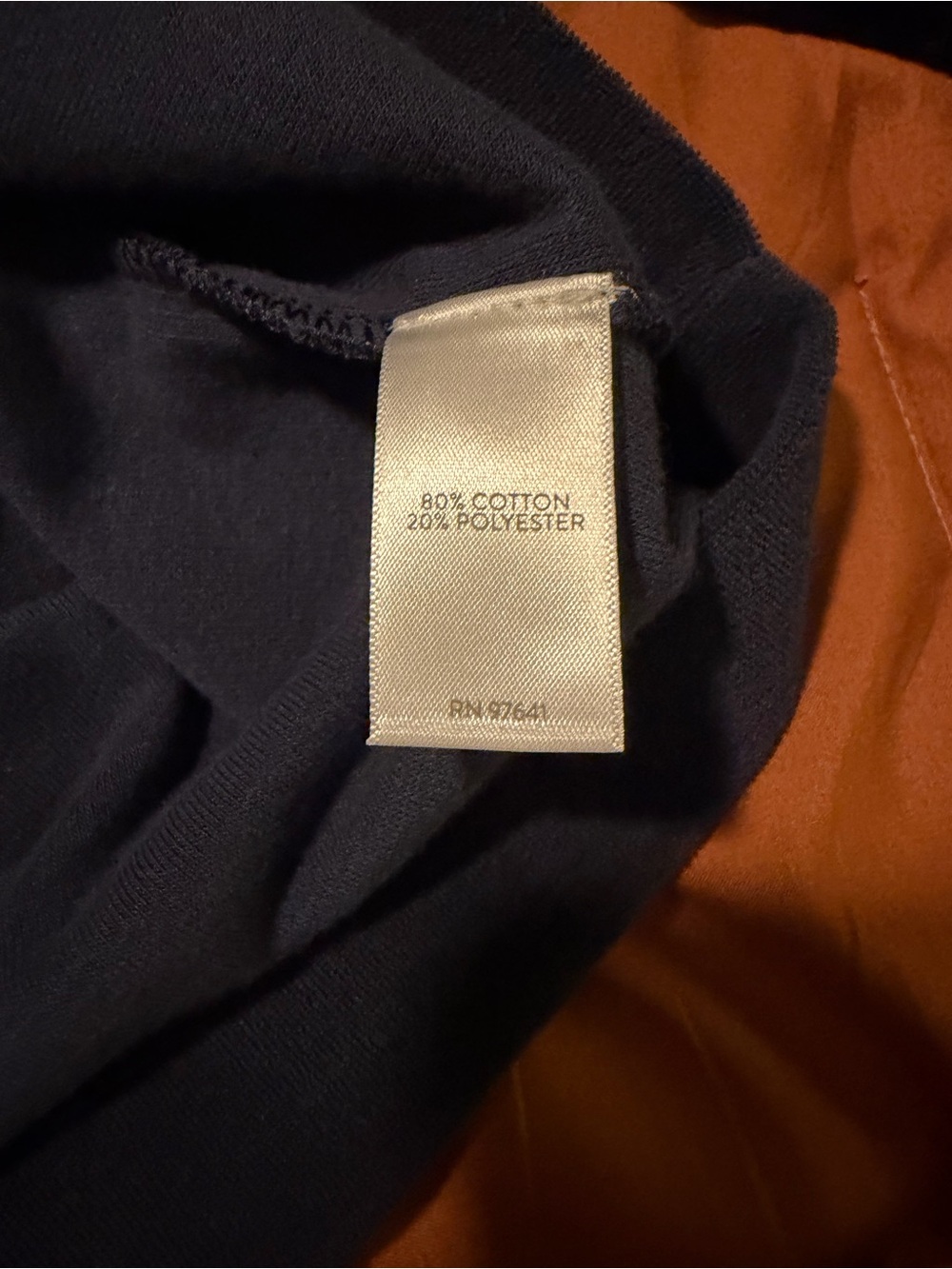 Cozy Navy Henley Pullover Sweatshirt - Picture 3 of 4